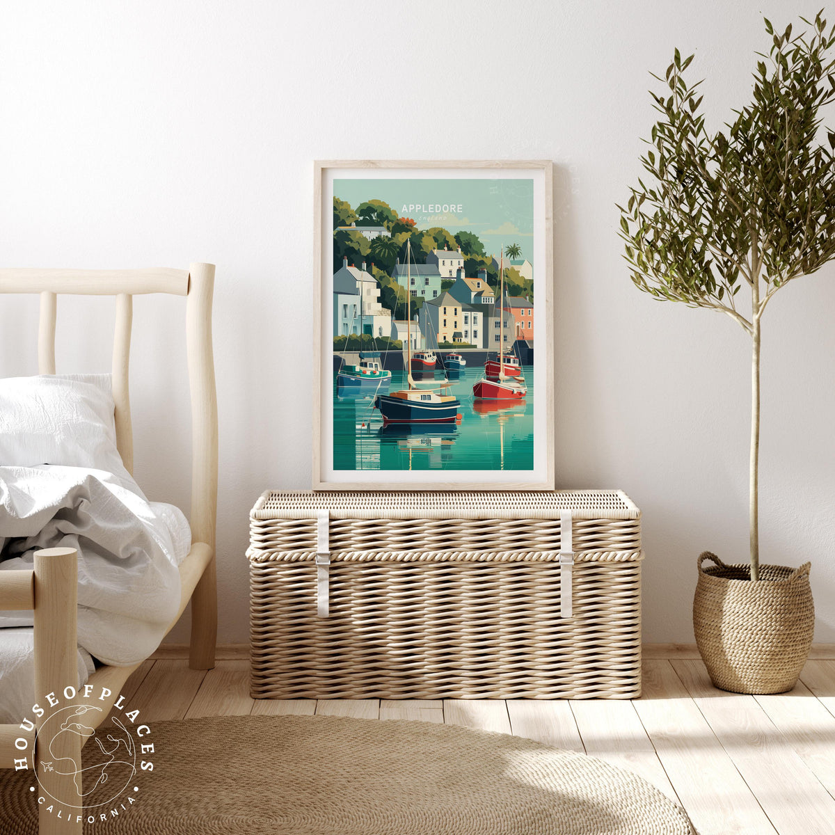 Appledore travel poster – view 3