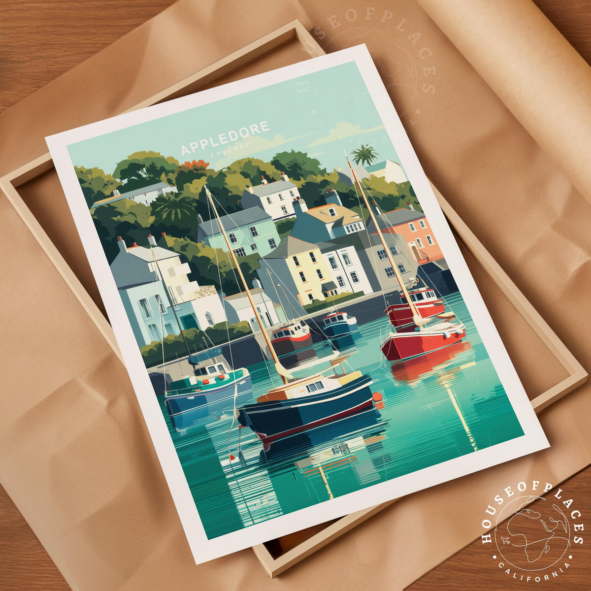 Appledore travel poster – view 4