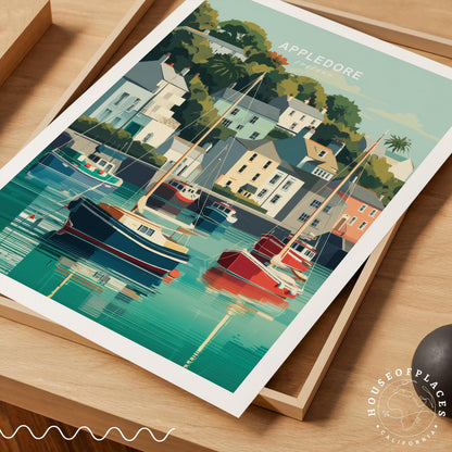 Appledore travel poster – view 7