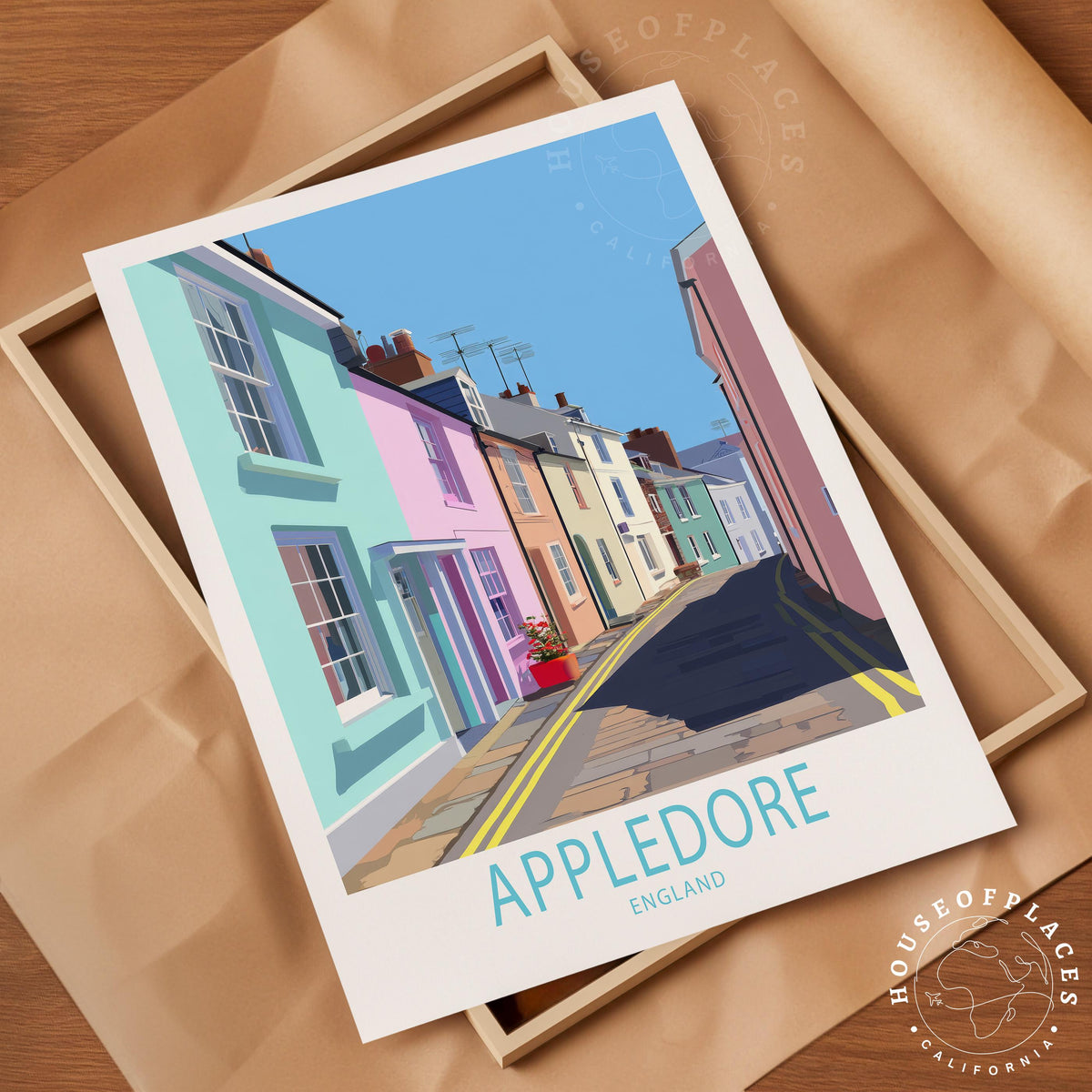 Appledore travel poster – view 4