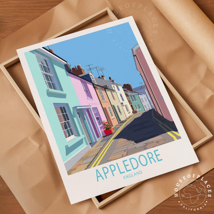 Appledore travel poster – view 4