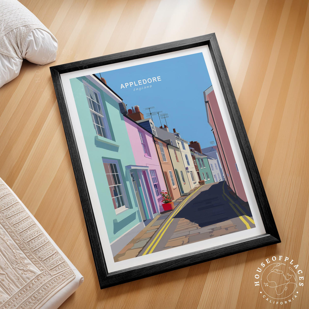 Appledore travel poster – view 2