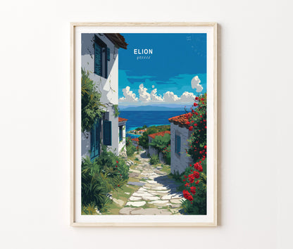 Elion Travel Poster – Greece Wall Art Print