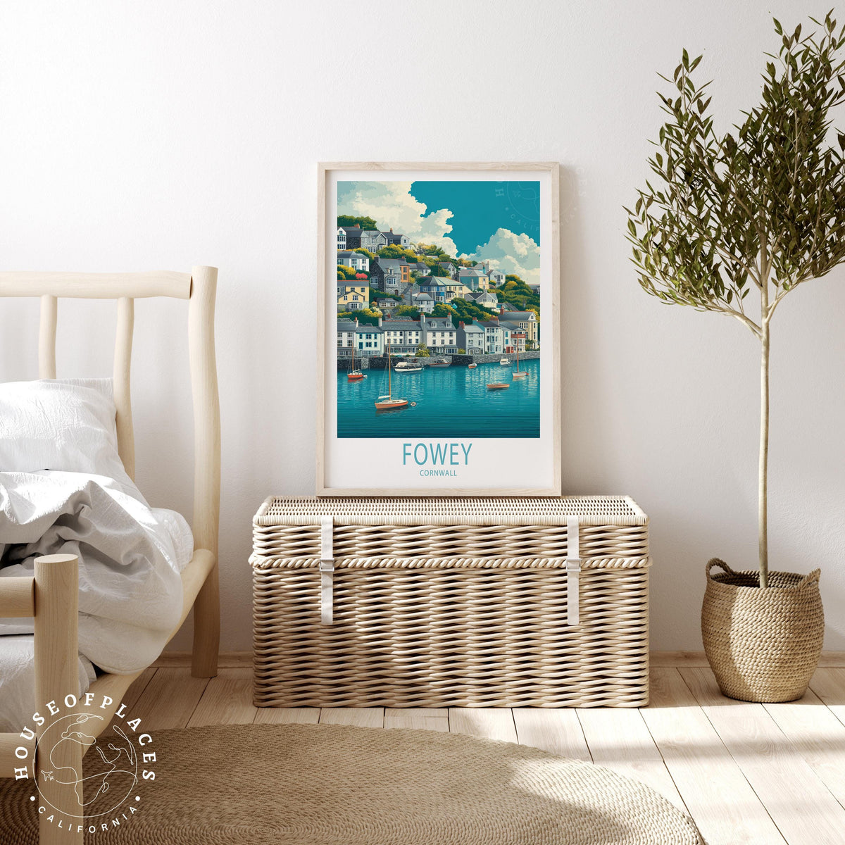 Fowey travel poster – view 3