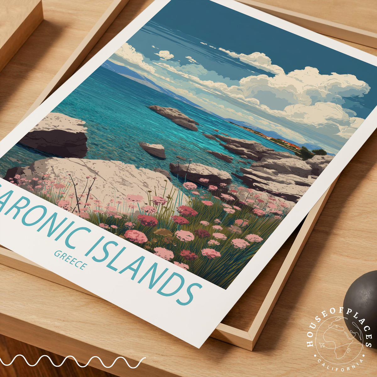 Saronic Islands travel poster – view 7