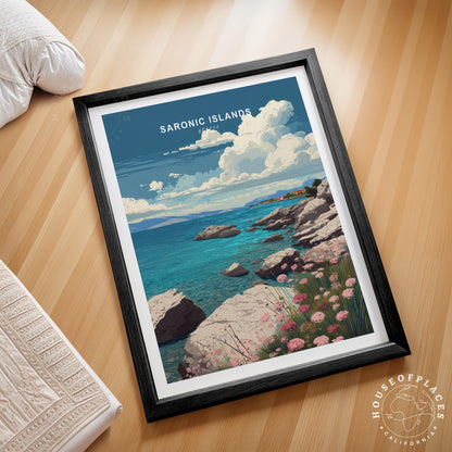 Saronic Islands travel poster – view 2