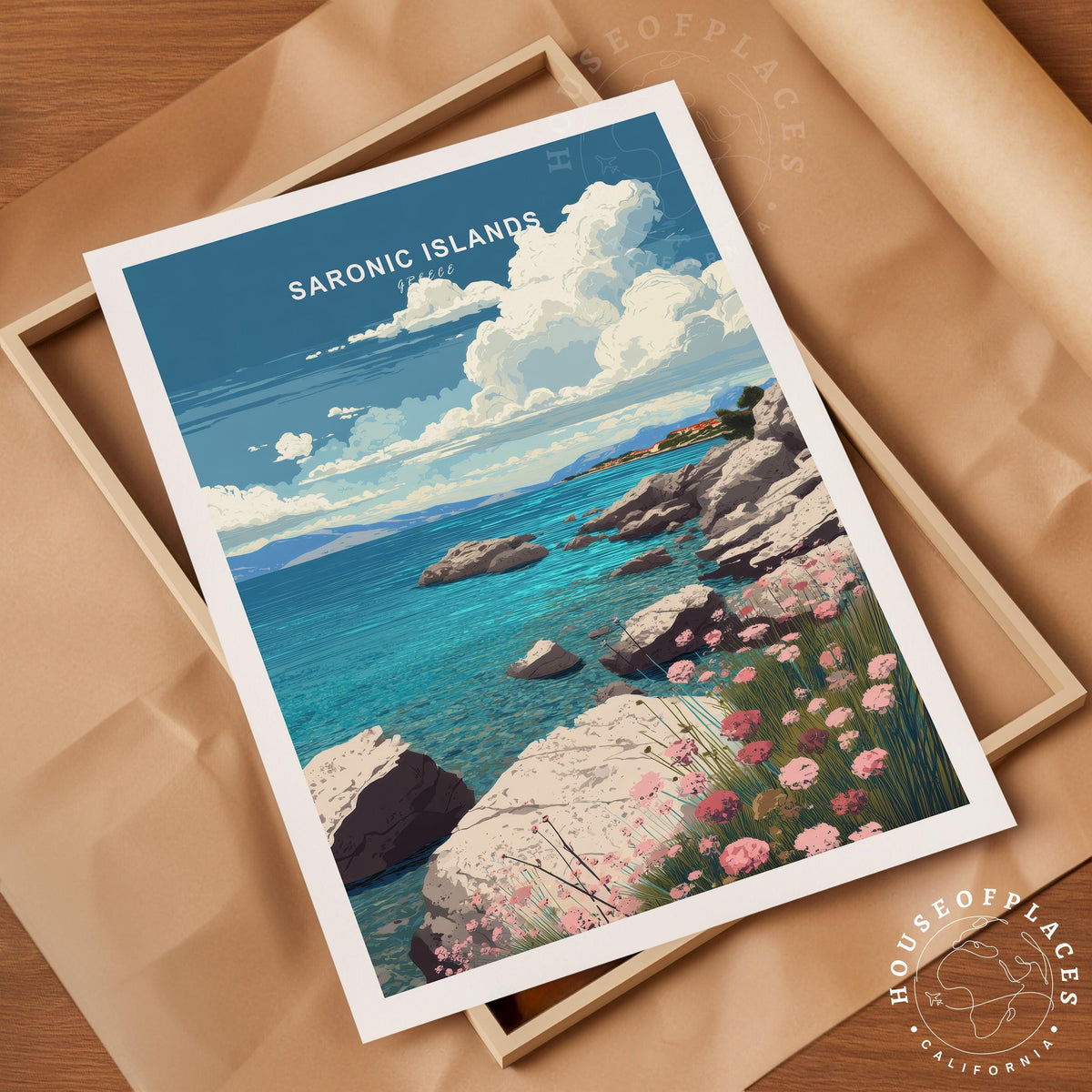 Saronic Islands travel poster – view 4