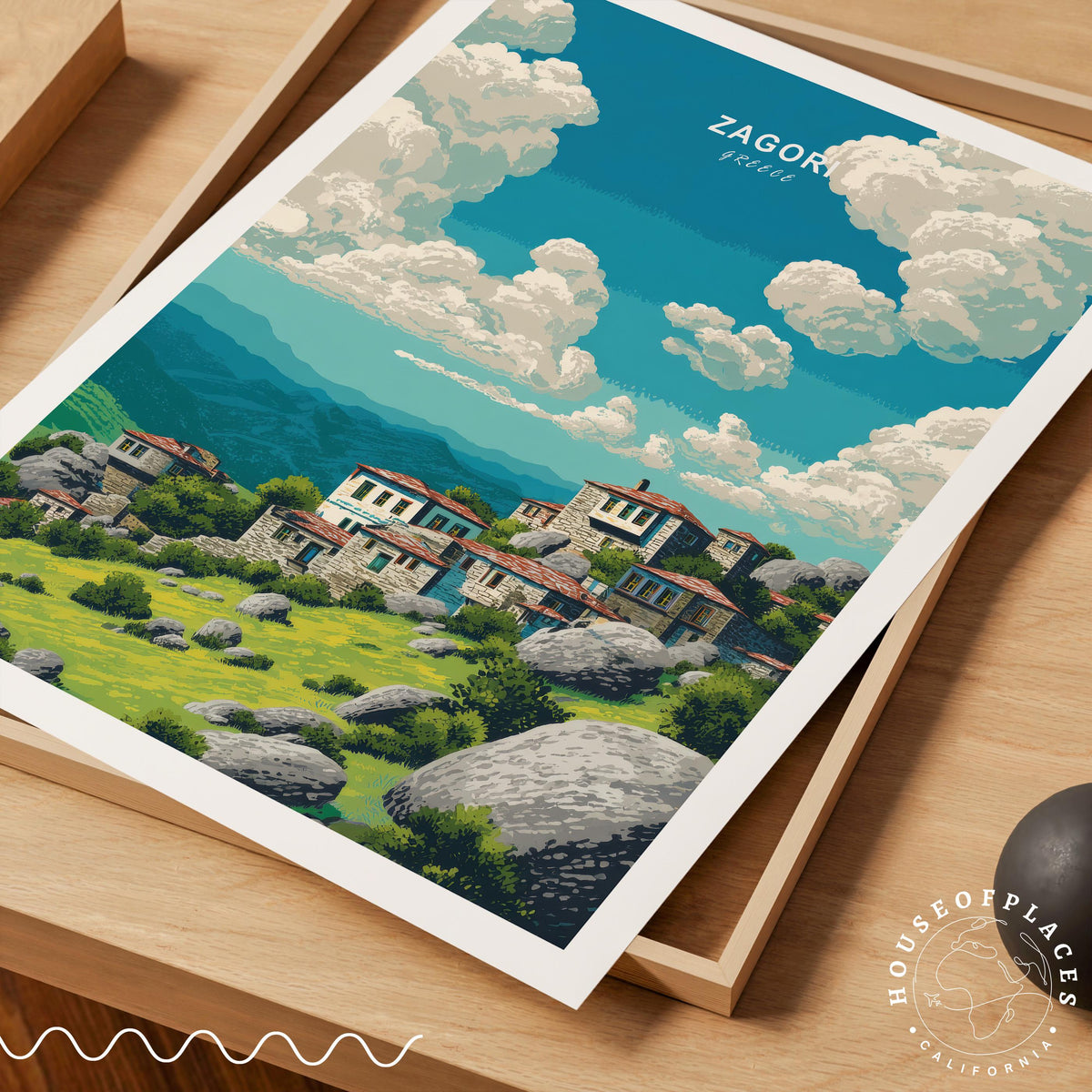Zagori travel poster – view 7