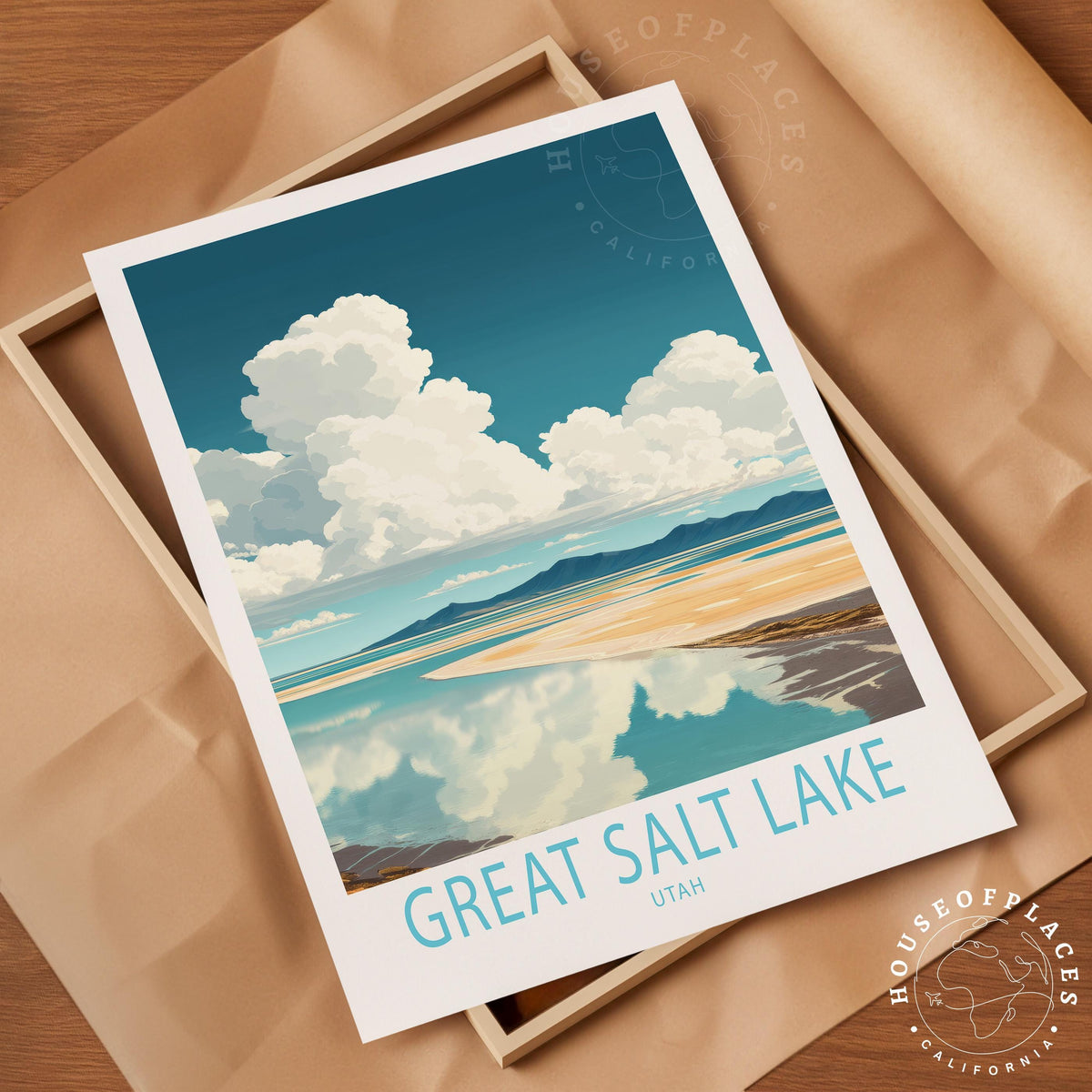Great Salt Lake travel poster – view 4