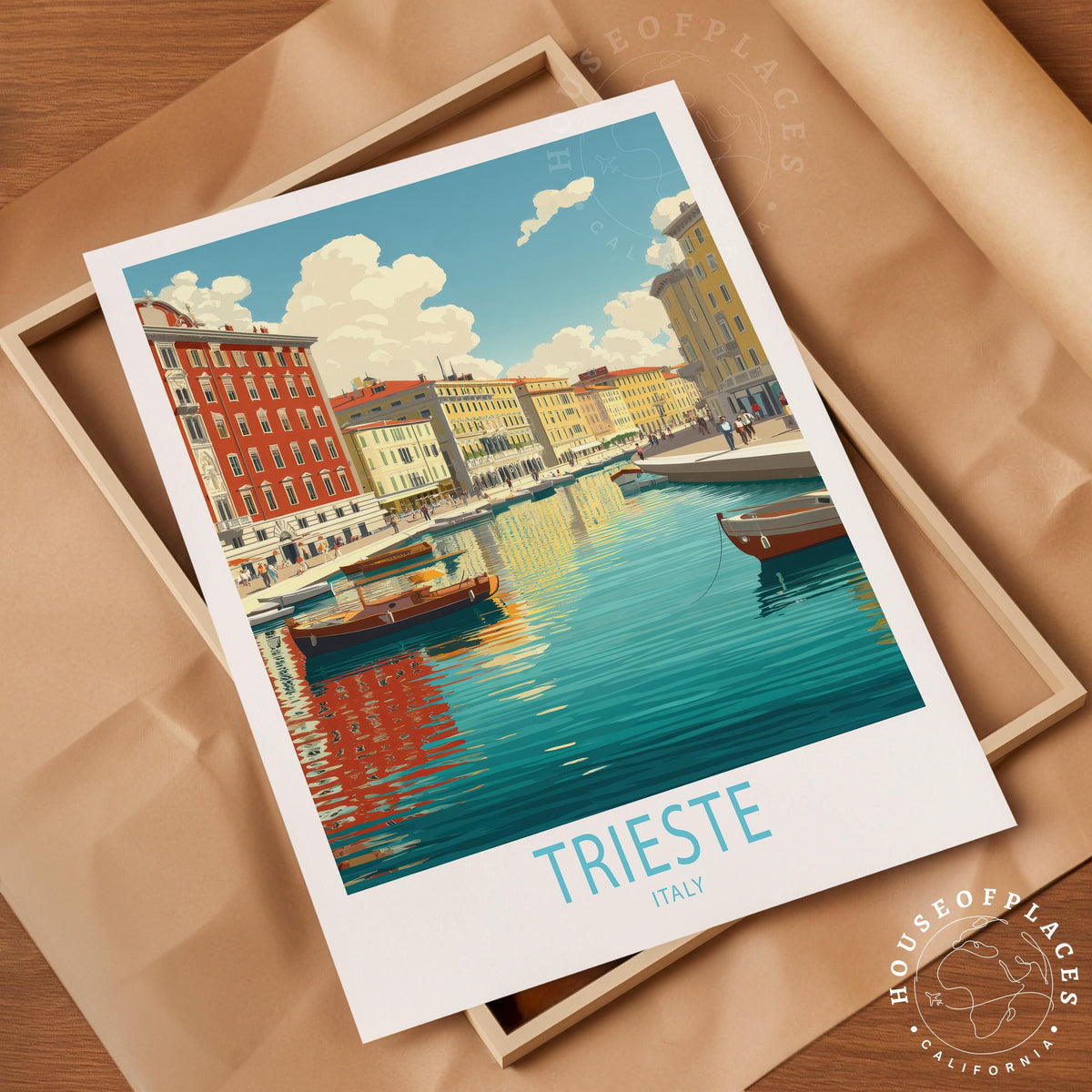 Trieste travel poster – view 4