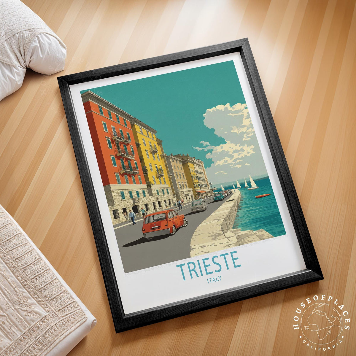 Trieste travel poster – view 2