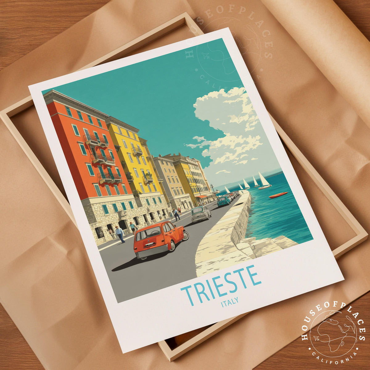 Trieste travel poster – view 4