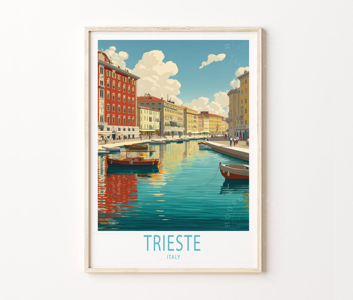 Trieste Travel Poster – Italy Wall Art Print