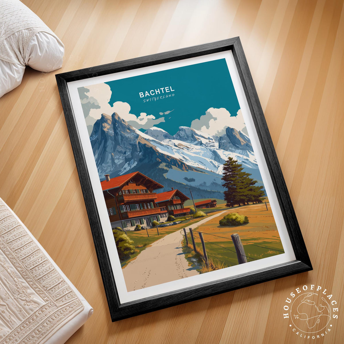 Bachtel travel poster – view 2