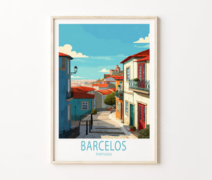 Barcelos Travel Poster – Portugal Wall Art Print