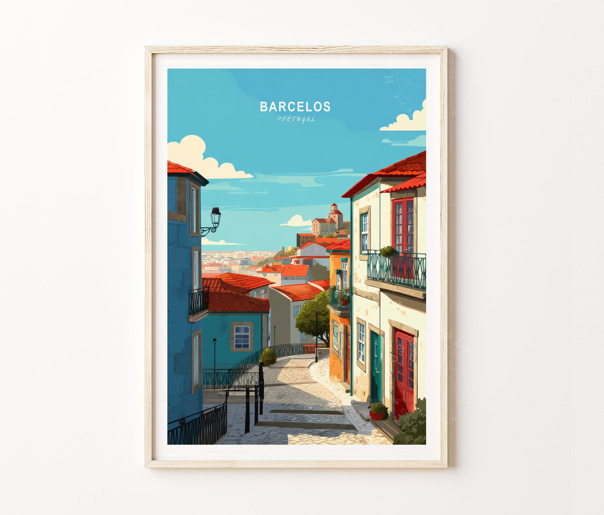 Barcelos Travel Poster – Portugal Wall Art Print