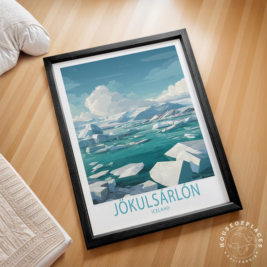 Jökulsárlón travel poster – view 2