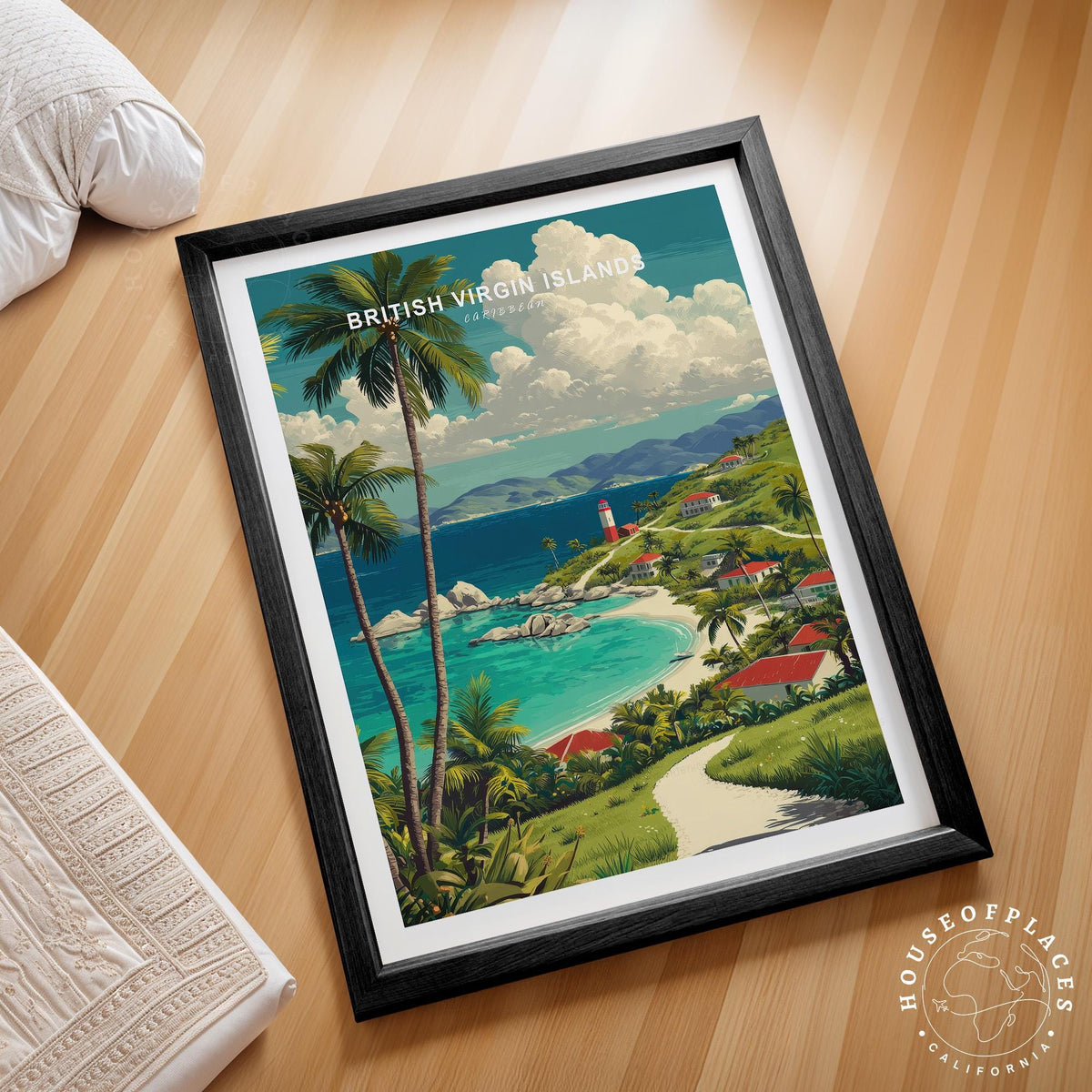 British Virgin Caribbean travel poster – view 2