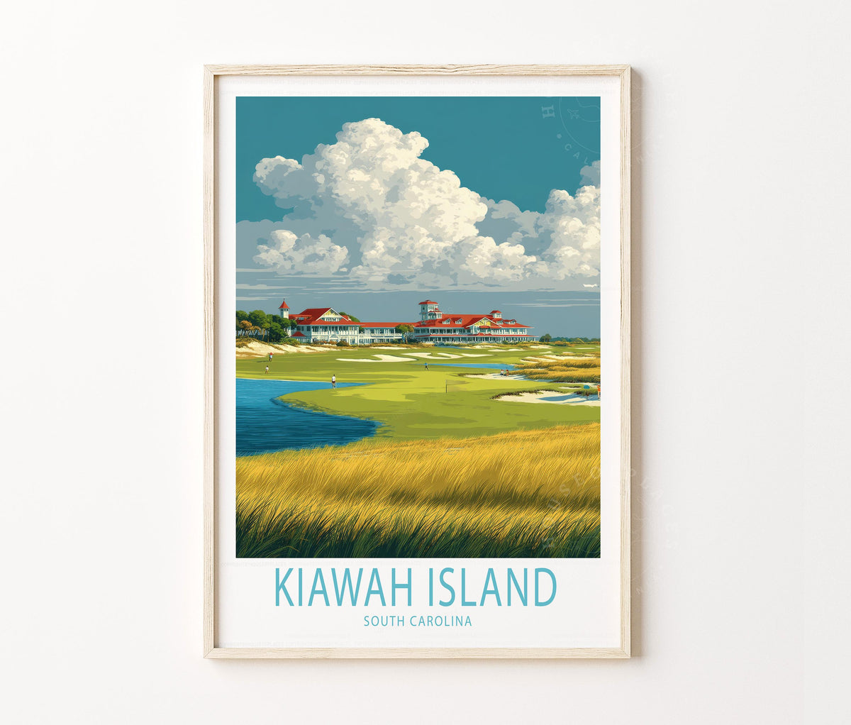 Kiawah Island Travel Poster – South Carolina Wall Art Print