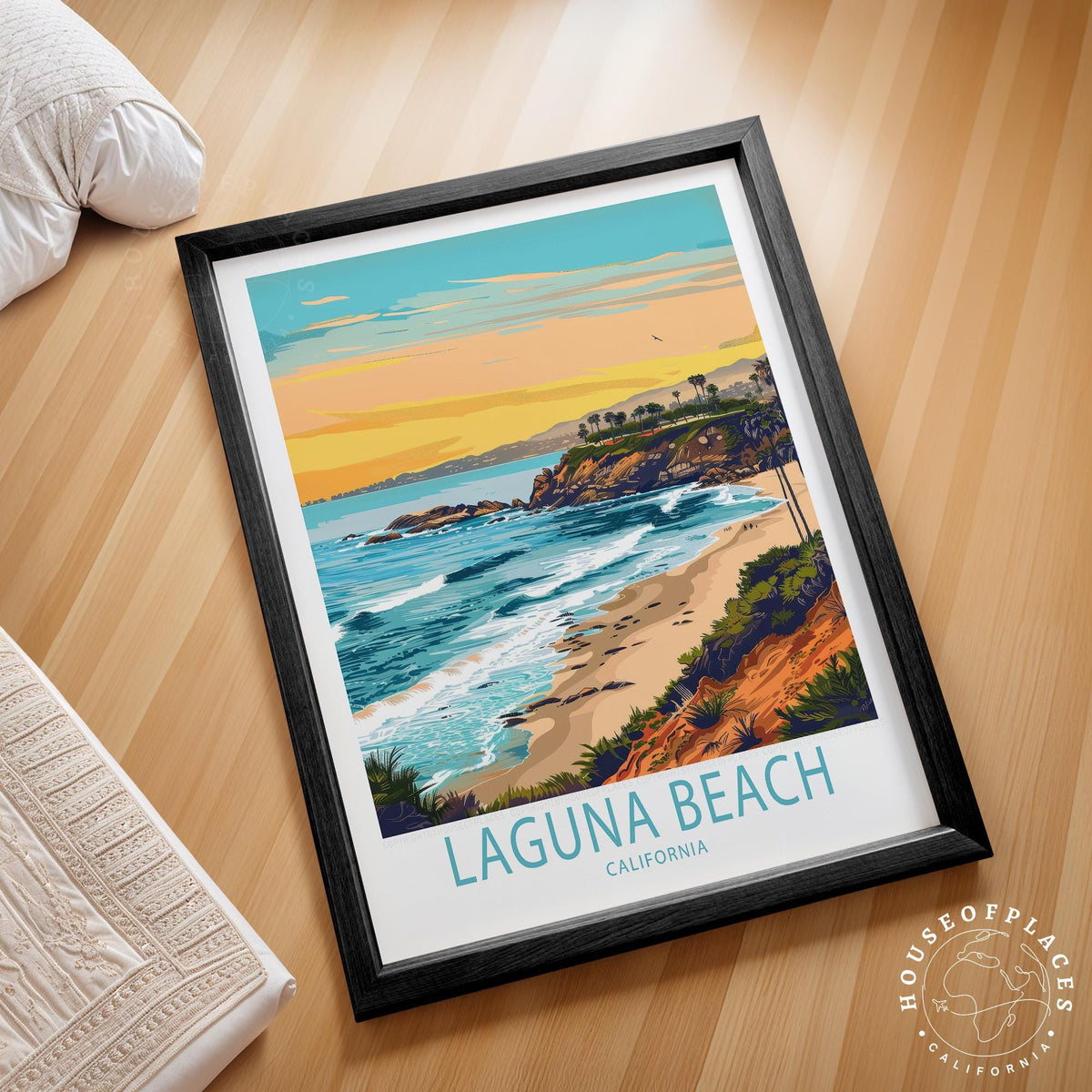 Laguna Beach travel poster – view 2