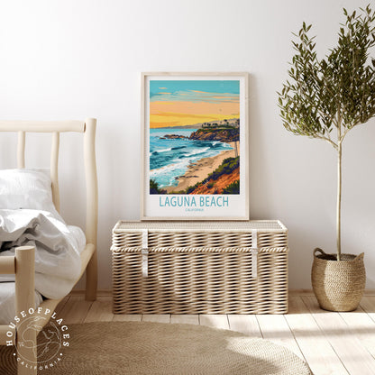 Laguna Beach travel poster – view 3