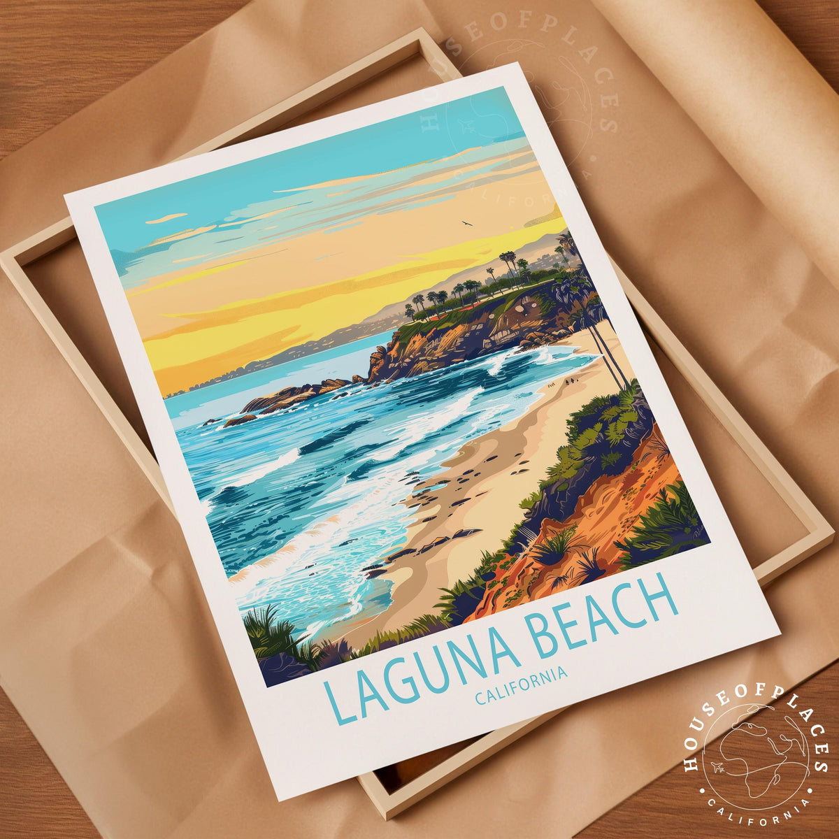Laguna Beach travel poster – view 4