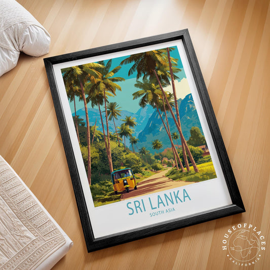 Sri Lanka travel poster – view 2