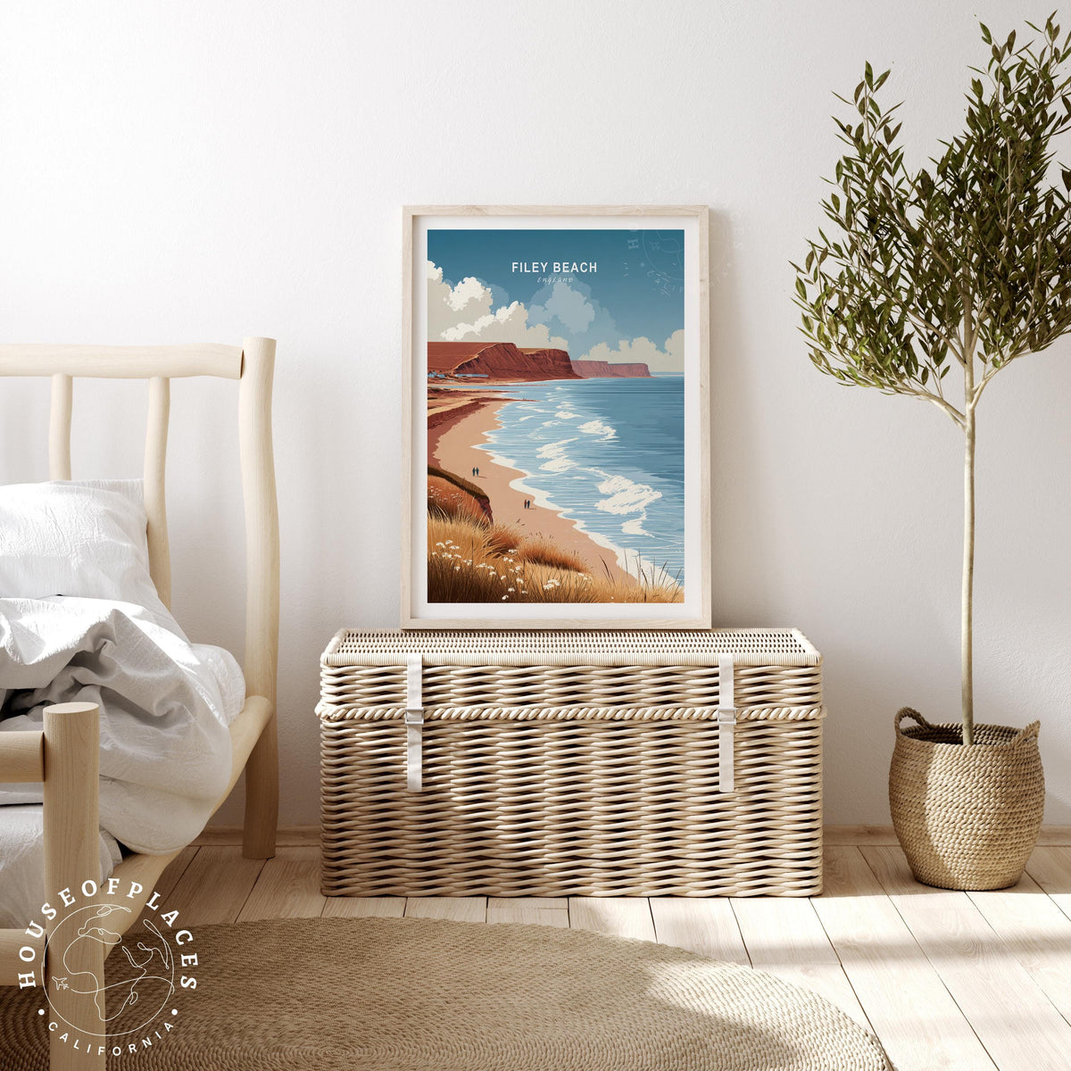 Filey Beach travel poster – view 3