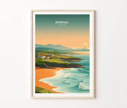 Donegal Travel Poster – Ireland Wall Art Print