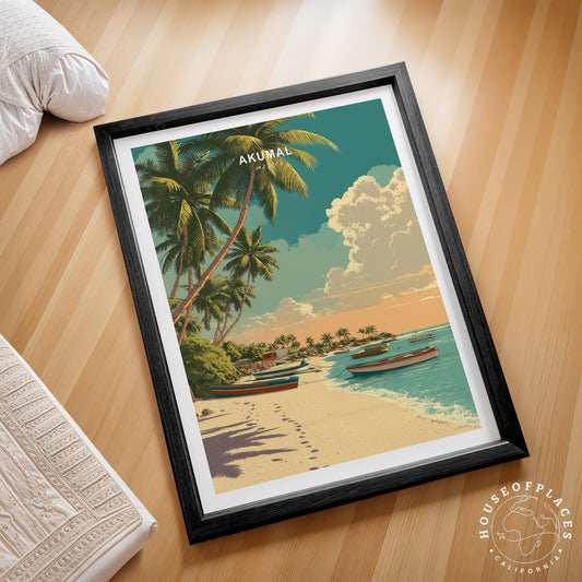 Akumal travel poster – view 2