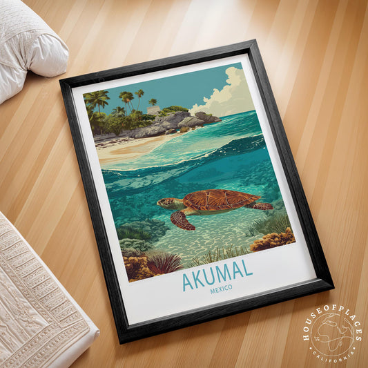 Akumal travel poster – view 2