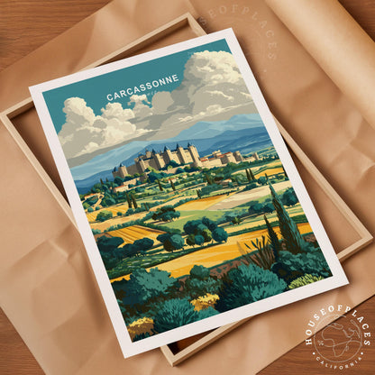 Carcassonne travel poster – view 4