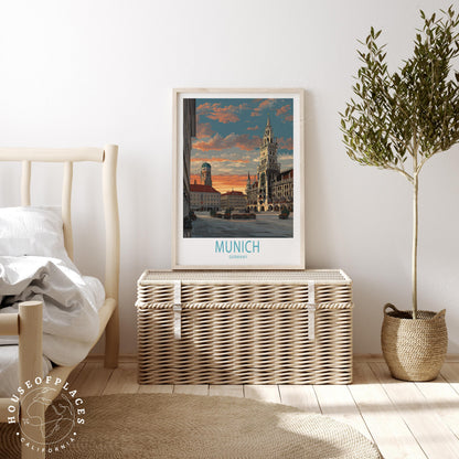 Munich travel poster – view 3