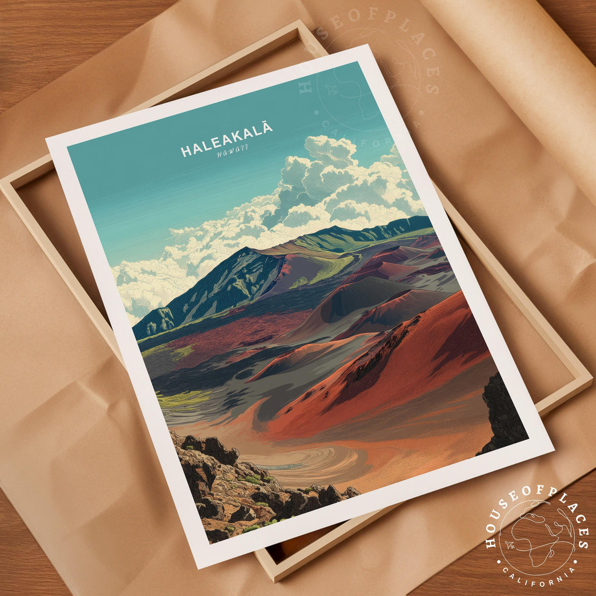 Haleakalā travel poster – view 4