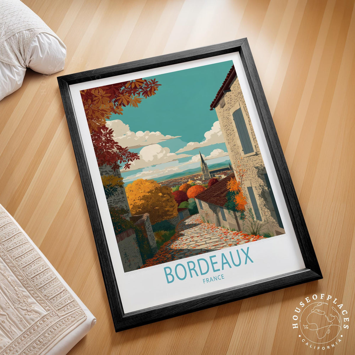 Bordeaux travel poster – view 2