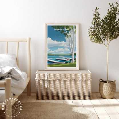 Skaneateles Lake travel poster – view 3