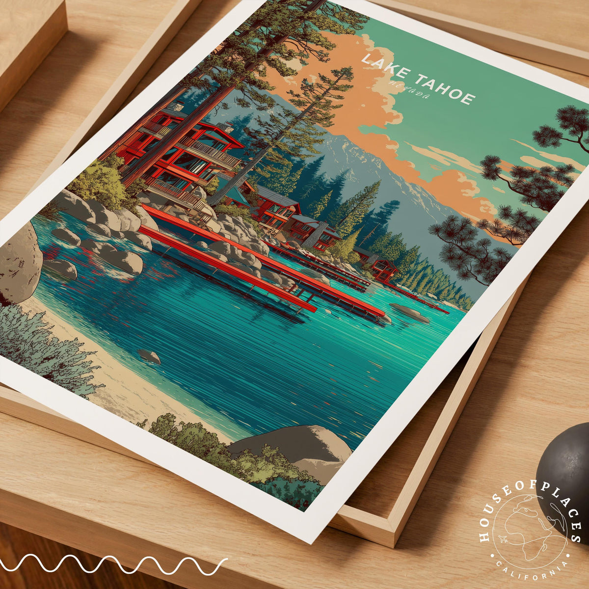 Lake travel poster – view 7