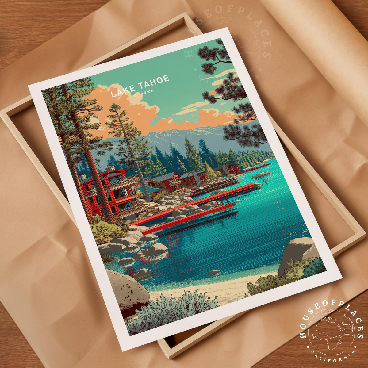 Lake travel poster – view 4