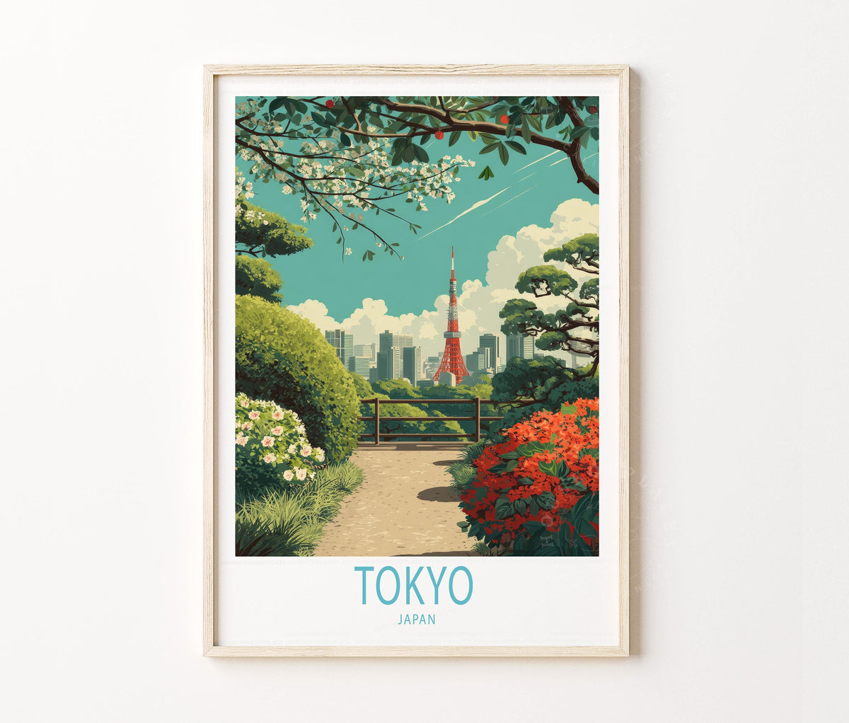 Tokyo Travel Poster – Japan Wall Art Print