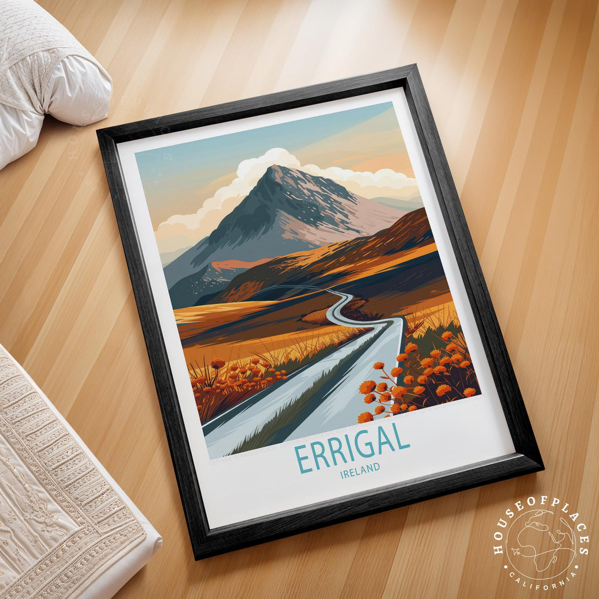 Errigal travel poster – view 2