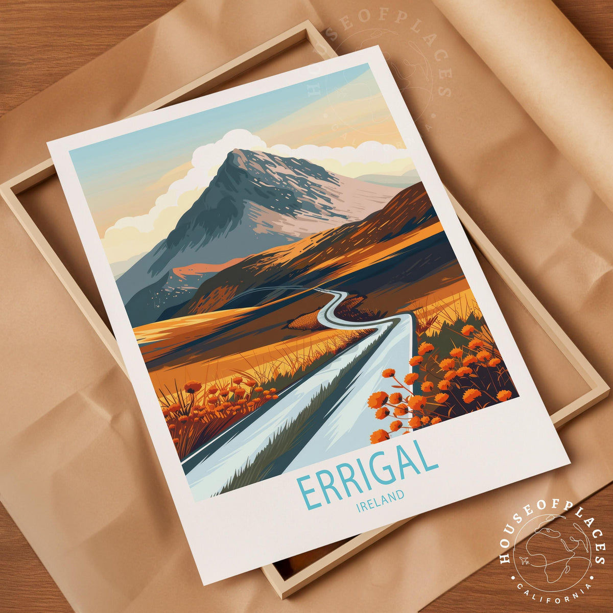 Errigal travel poster – view 4