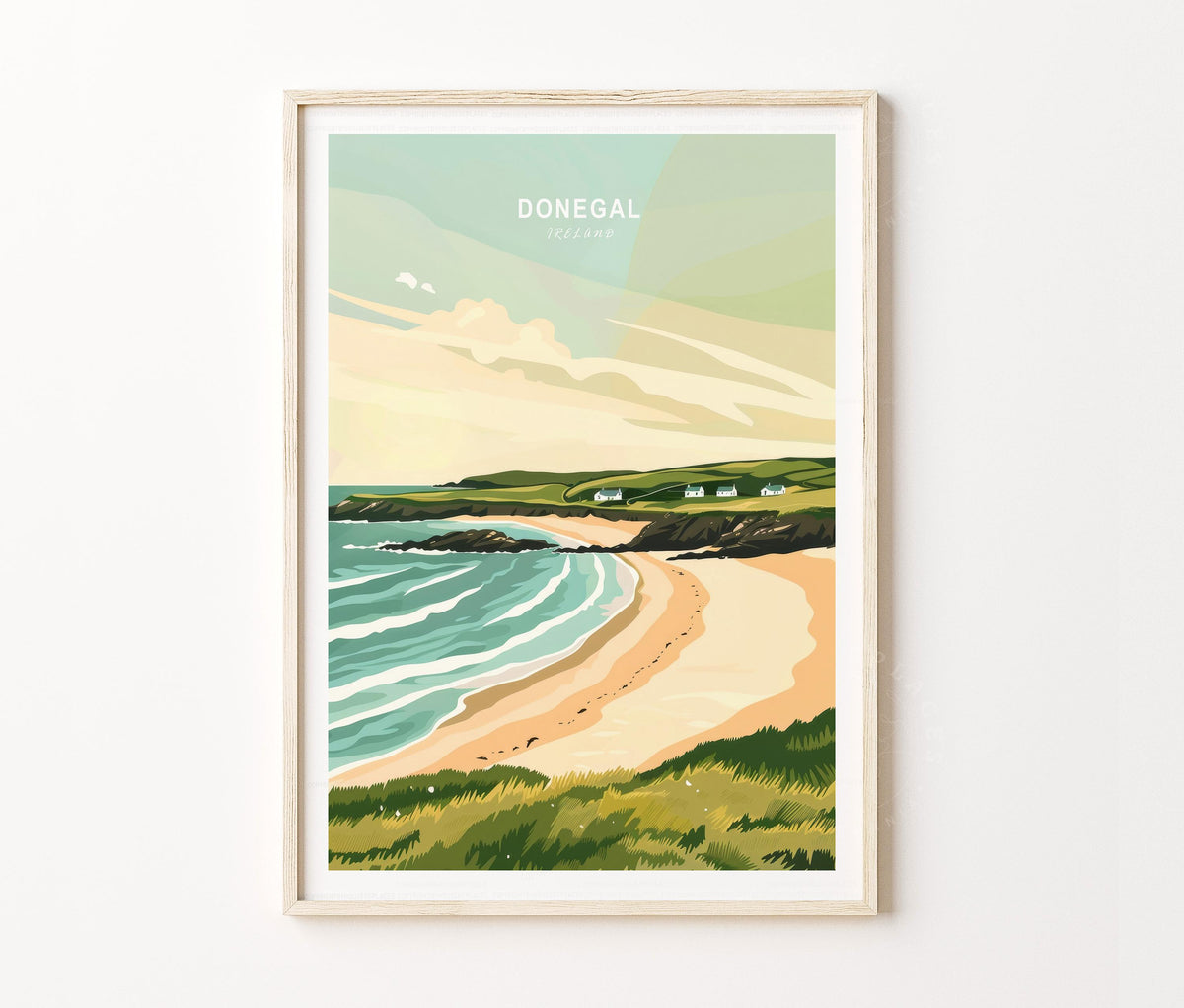 Donegal Travel Poster – Ireland Wall Art Print