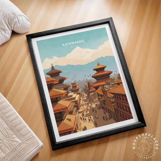 Kathmandu travel poster – view 2