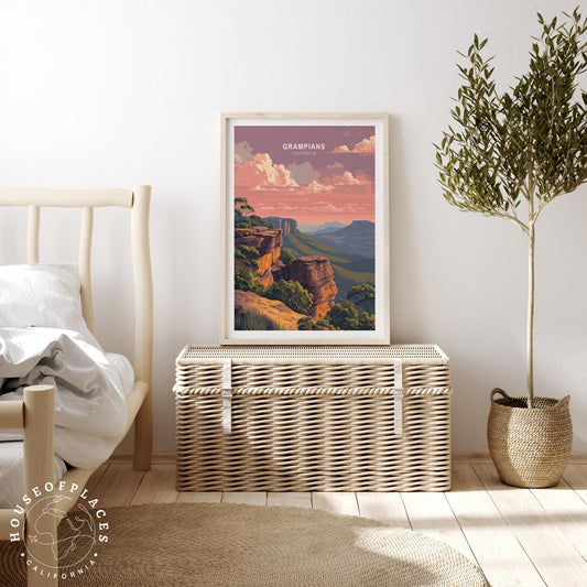 Grampians National Park Travel Poster – Décor Wall Art Print
