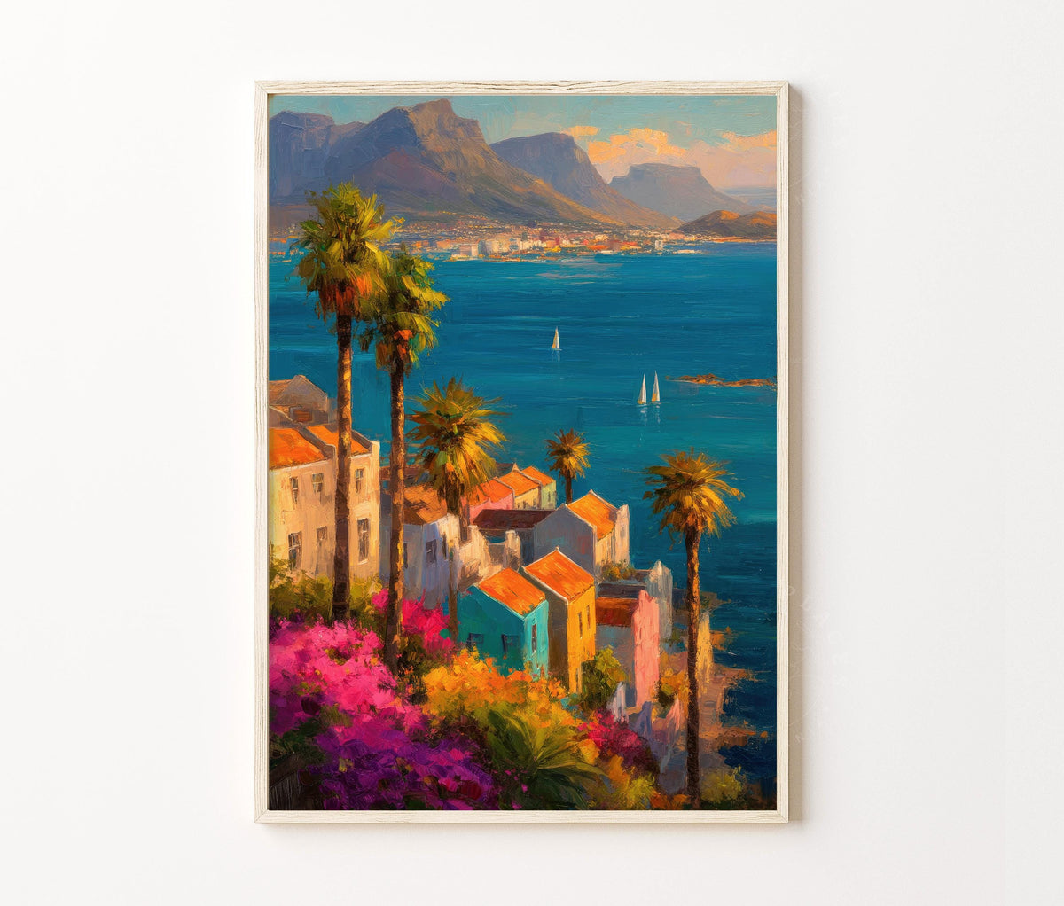 Cape Town Travel Poster – South Africa Wall Art Print