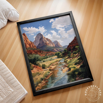 Zion travel poster – view 2