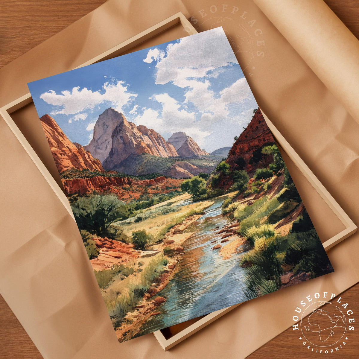 Zion travel poster – view 4