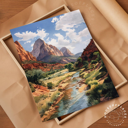 Zion travel poster – view 4