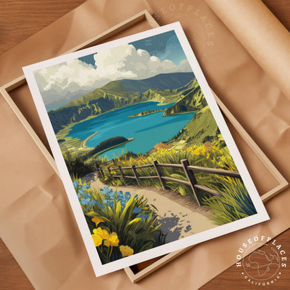 Azores travel poster – view 4