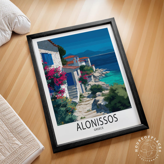 Alonissos travel poster – view 2